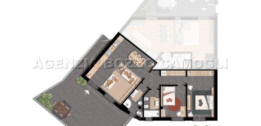 Rif.W16 – BORGO VILLA BENIA Rapallo